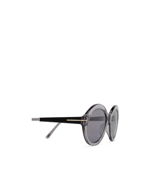 Tom Ford Metallic Eyewear Round-Frame Sunglasses