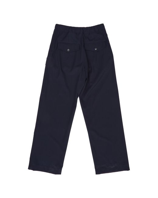 Dries Van Noten Blue Elasticated Drawstring Waistband Trousers for men