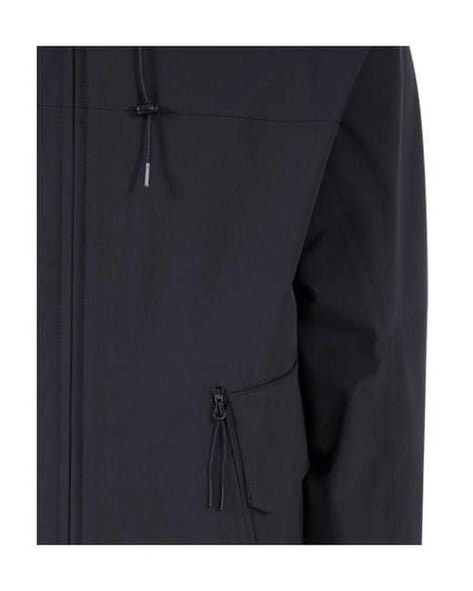 C P Company Blue Drawstring Hooded Jacket for men