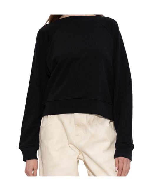 Victoria Beckham Black Loose Fit Sweatshirt
