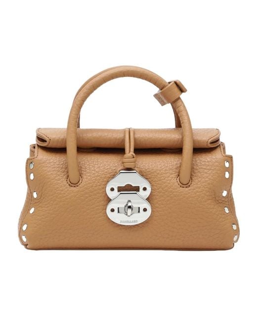 Zanellato Brown Top Handle Shoulder Bag
