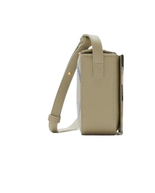 Burberry Gray Snip Check Pattern Crossbody Bag