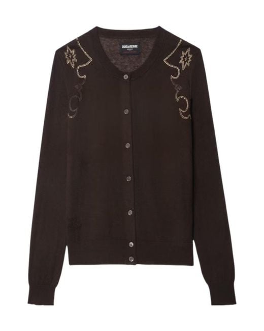 Zadig & Voltaire Black Missya Knitted Cardigan