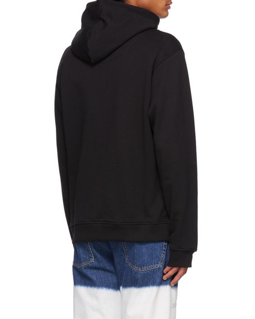 KENZO Black Tiger Embroidered Hoodie for men