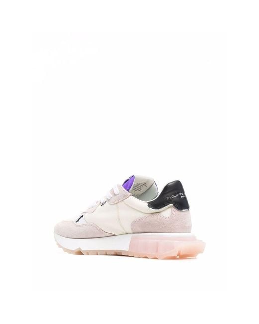 Philippe Model Pink La Rue Low-Top Sneakers