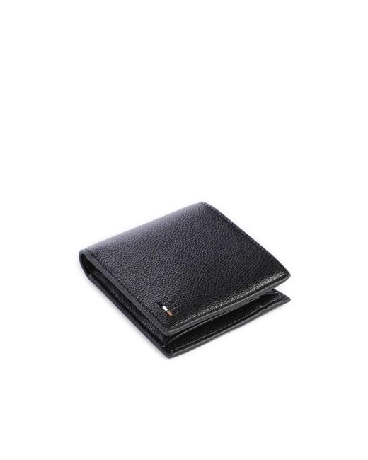 Boss Black Boss Logo-Debossed Bi-Fold Wallet for men