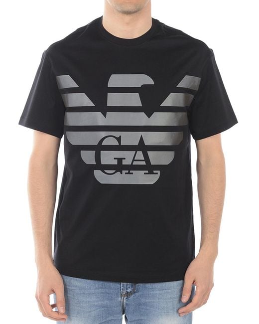 Emporio Armani Black Logo T-Shirt for men