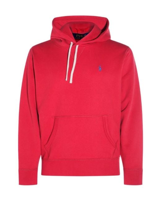 Polo Ralph Lauren Red The Rl Fleece Hoodie for men