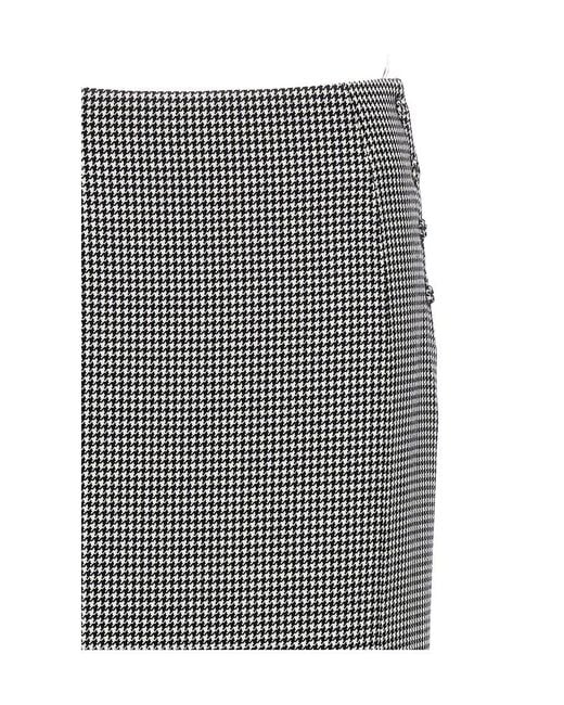 Thom Browne Gray Patterned Skirt