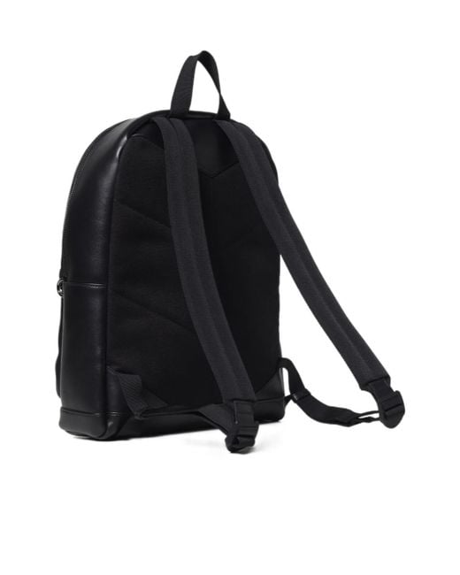 Jimmy Choo Black Zippered Backpack for men