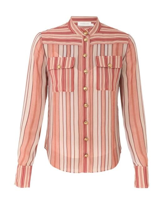 Zimmermann Pink Long-Sleeved Shirt