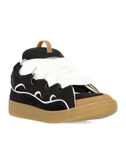 Lanvin Black Curb Low-Top Sneakers for men