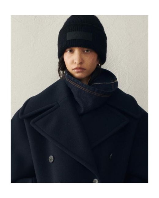 Jacquemus Black The Gros Grain Logo Patch Beanie for men