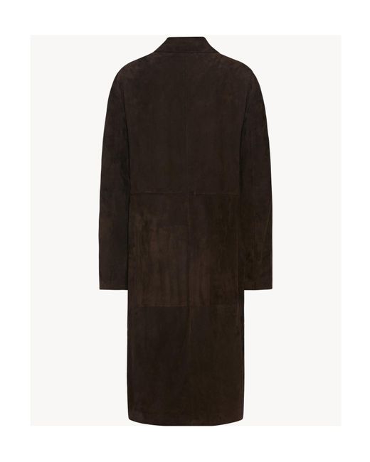The Row Black Long Sleeve Coat