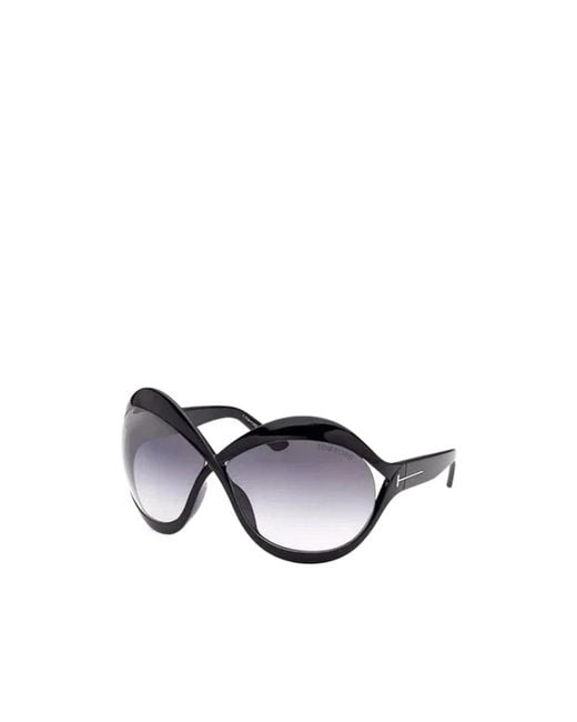 Tom Ford White Eyewear Carine Oversized-Frame Sunglasses for men