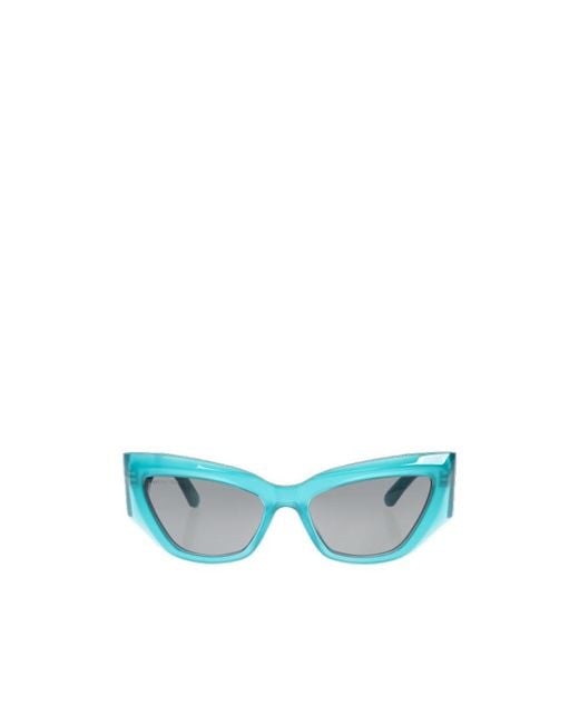 Balenciaga Blue Eyewear Butterfly Frame Sunglasses for men