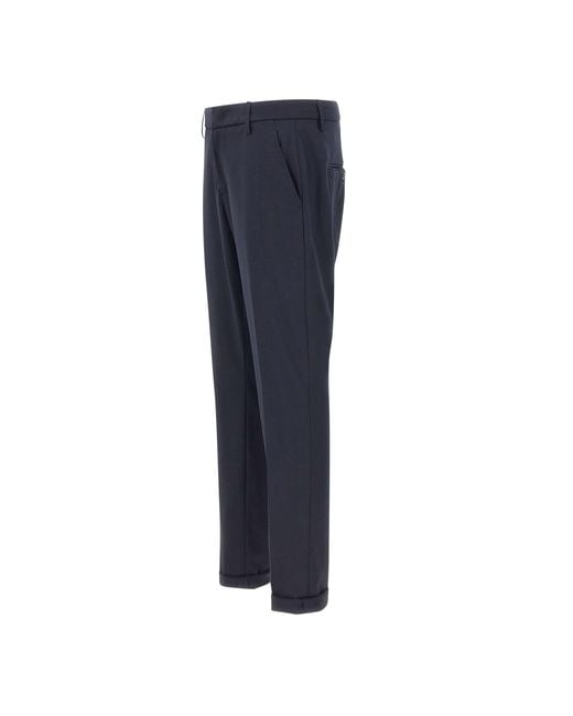 Dondup Blue Gaubert Slim-Fit Pants for men