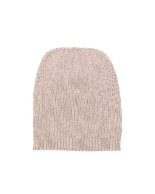 Fabiana Filippi Natural Ribbed-Trim Beanie Hat