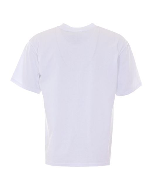 Magliano White Logo Print T-Shirt for men