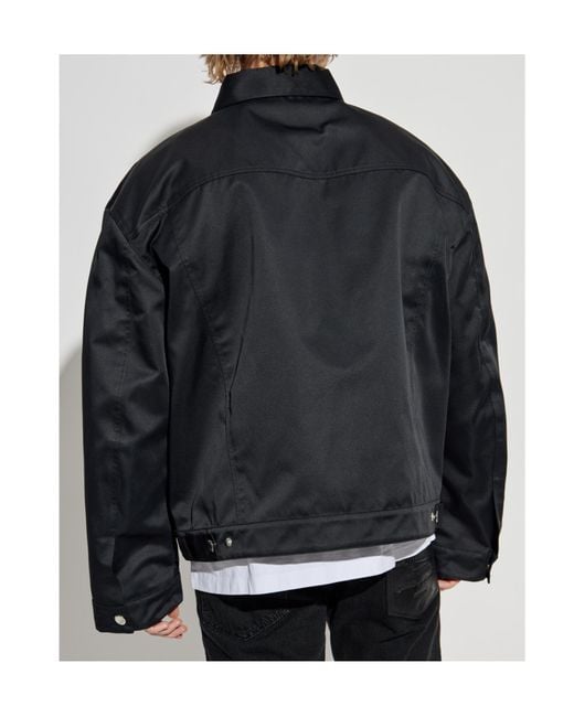 DSquared² Blue Logo Label Oversized Jacket for men