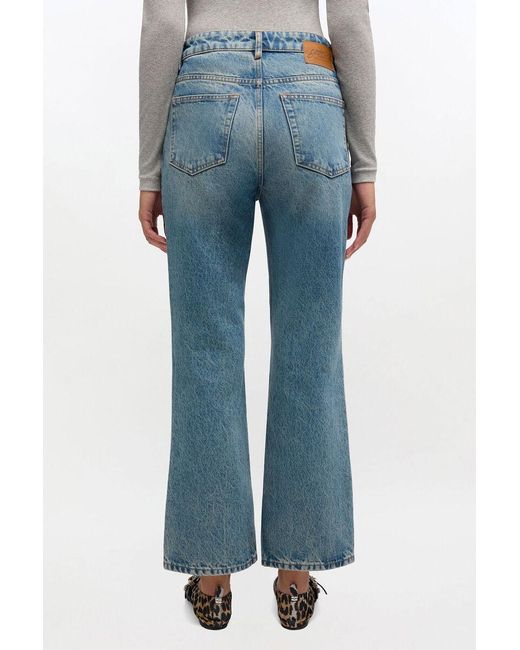 Ganni Blue Betzy Flared Jeans