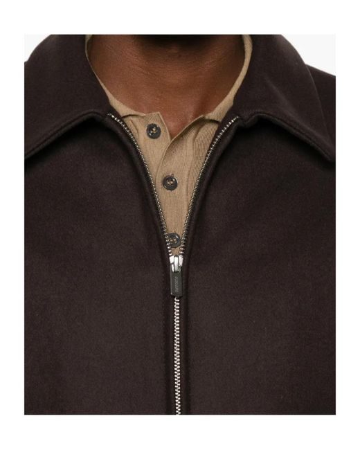Barena Brown Magan Flap-Pocket Bomber Jacket for men