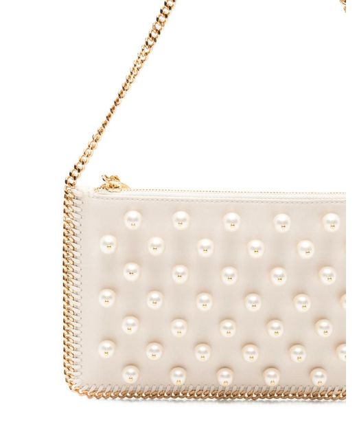 Stella McCartney White Embellished Clutch Bag