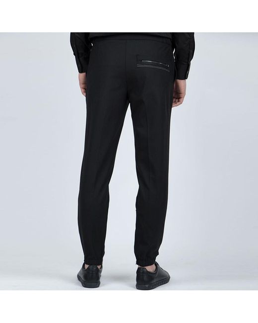 Emporio Armani Blue Logo Details Casual Pants for men