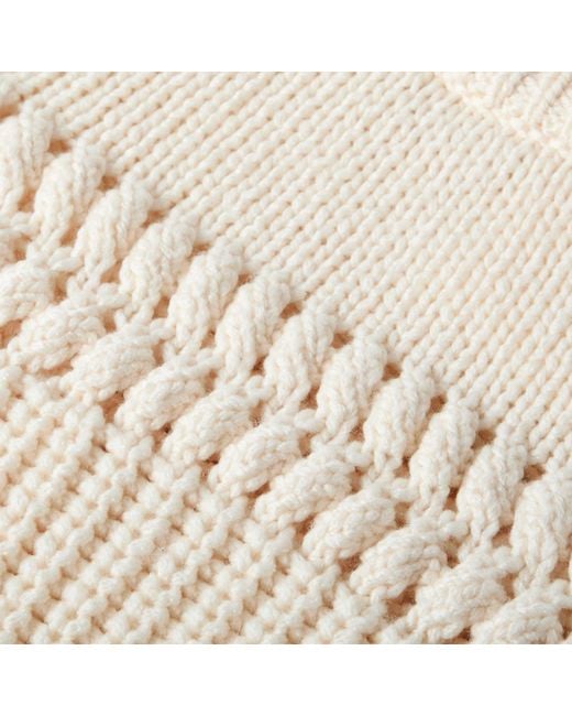 Isabel Marant White Cable Knit Jumper