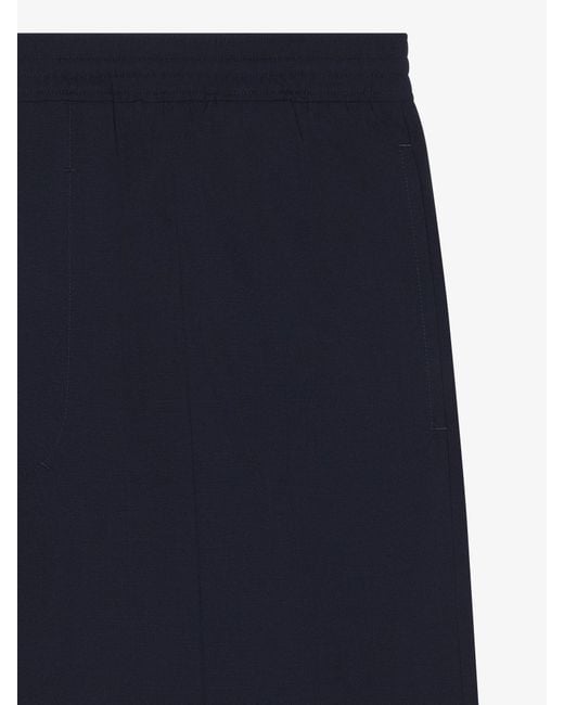 Givenchy Blue Tailoerd Bermuda Shorts for men