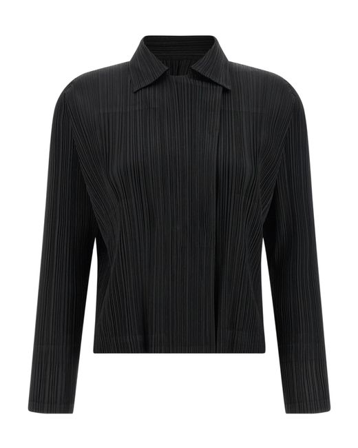 Pleats Please Issey Miyake Monthly Colors: February Puffer Jackets Black