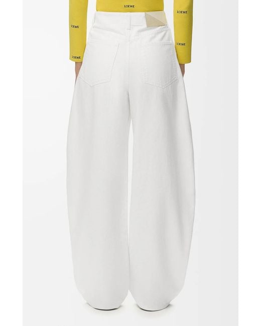 Loewe White Belt Loop Jeans