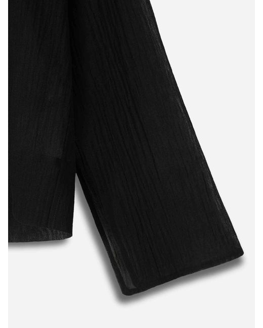 Totême  Black High-Neck Embellished Top