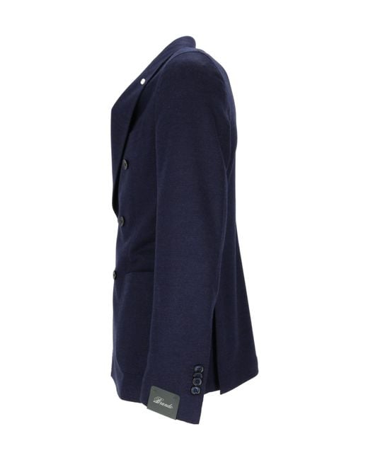 Lubiam Blue Long-Sleeve Blazer for men