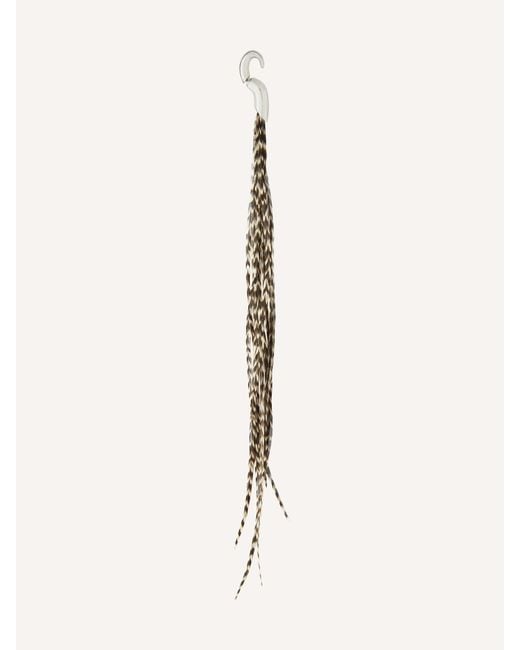 Courreges Metallic Plume Earring