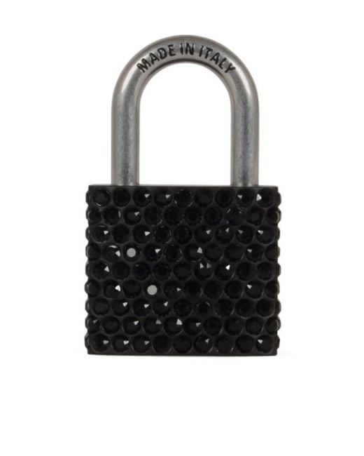 Balenciaga Black Bb Padlock Shaped Charm