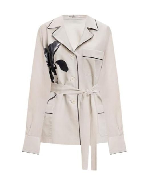 Ermanno Scervino White Long Sleeve Jacket