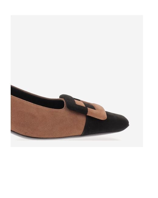 Roger Vivier Brown Belle Vivier Buckle High Heels
