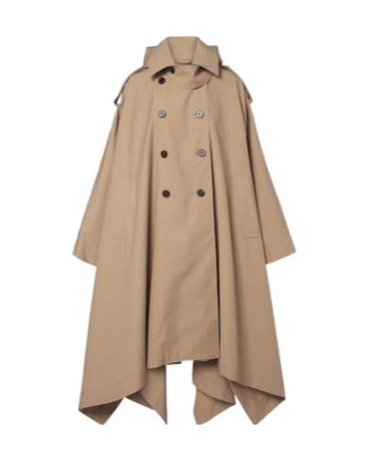 Rohe Natural Double-Breasted Cotton Cape
