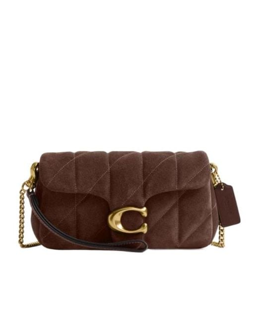 COACH Brown Tabby 19 Chain Crossbody Bag