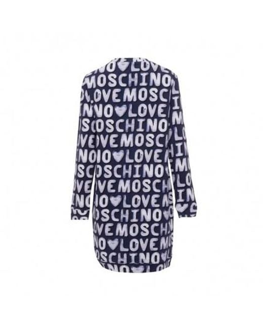 Moschino Blue Printed Dress