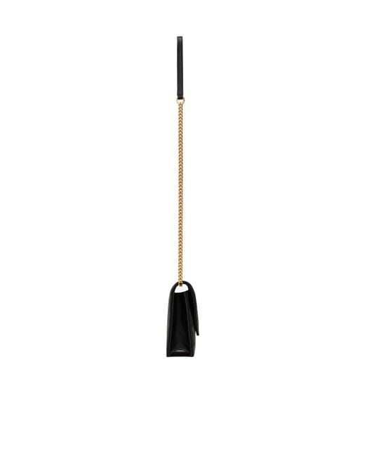 Saint Laurent White Envelope Cassandre Chain Wallet