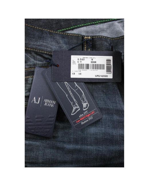 Armani Jeans Blue Five-Pocket Jeans for men
