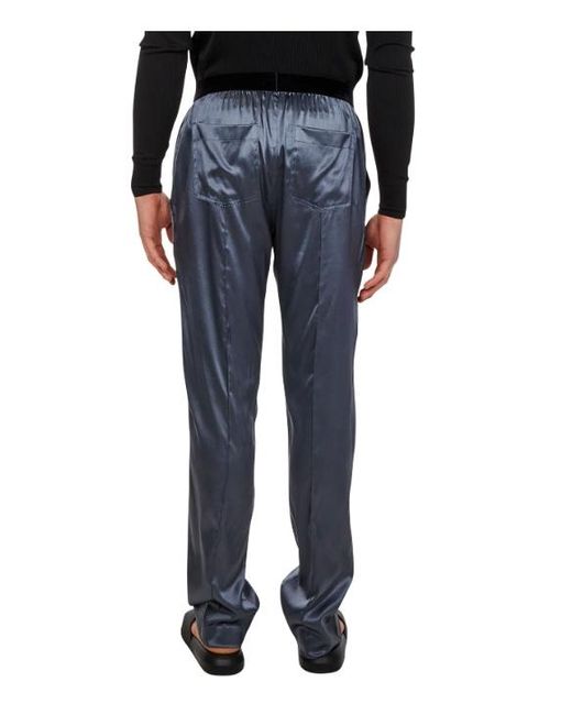 Tom Ford Blue Logo Casual Pants for men