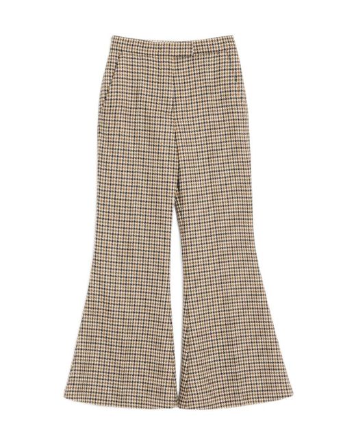 Valentino Natural Houndstooth Casual Pants