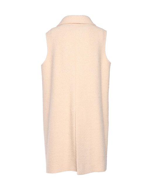 Fay Natural Sleeveless Hook Waistcoat
