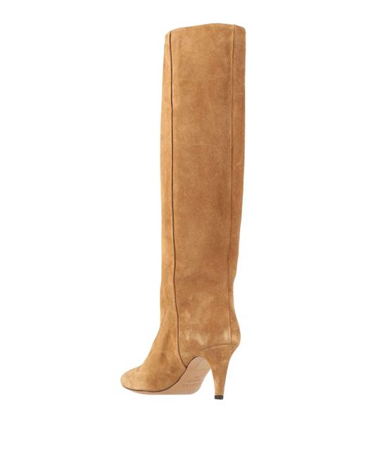 Isabel Marant Brown Minimalist Suede Pointed-Toe High Heels