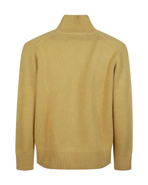 Soft Goat Green Turtleneck Sweater for men