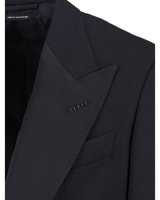 Tom Ford Black Single Breasted Blazer for men