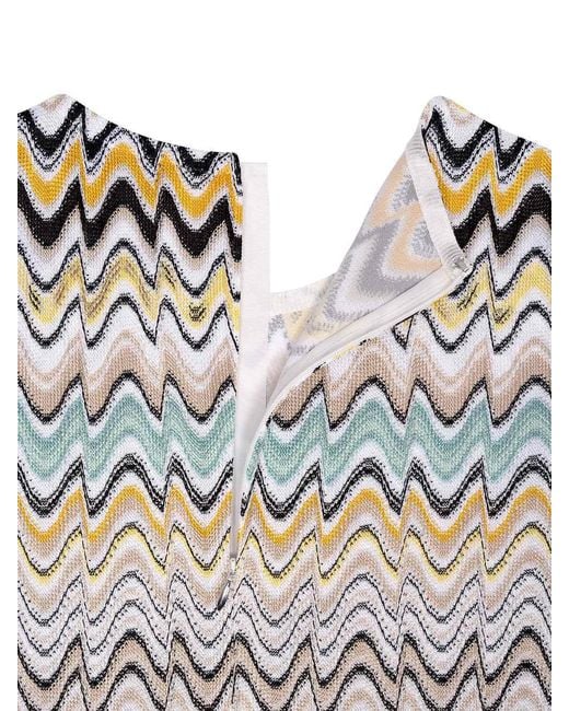 Missoni White Short-Sleeved Dress